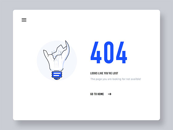 灯泡 404 页面16图库网精选sketch