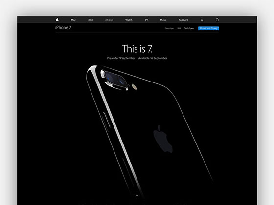 Apple iPhone 7 着陆页16图库网精