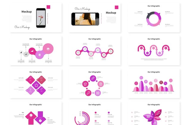 女性品牌文案策划PPT幻灯片演示模板 Nomb – Powerpoint Template插图(2)