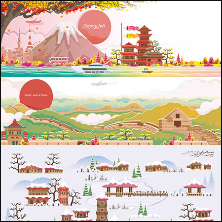 9款日本四季风景插图16图库网精选