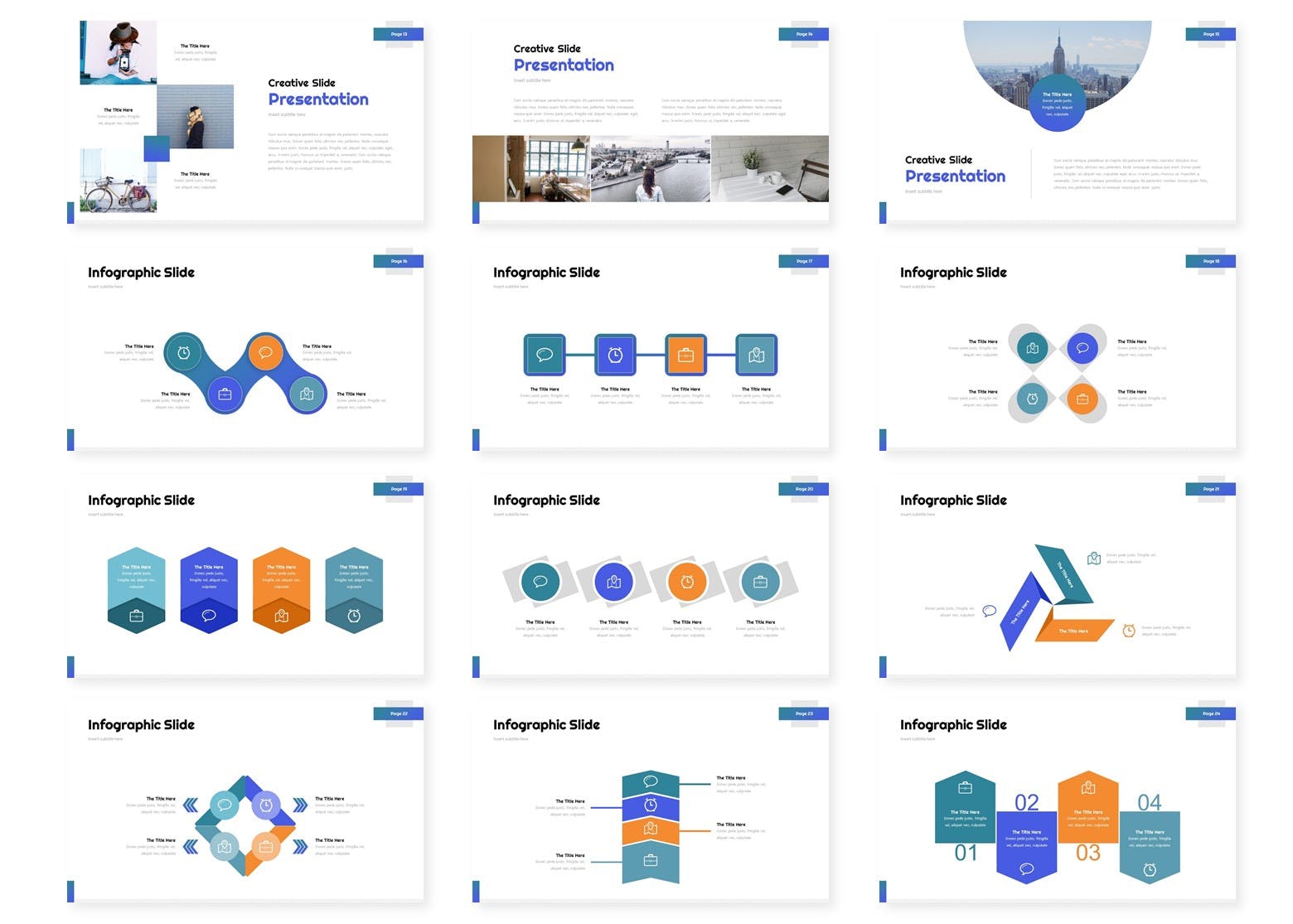 创意信息图表主题风格16图库精选PPT模板 Elvra – Powerpoint Template插图(2)