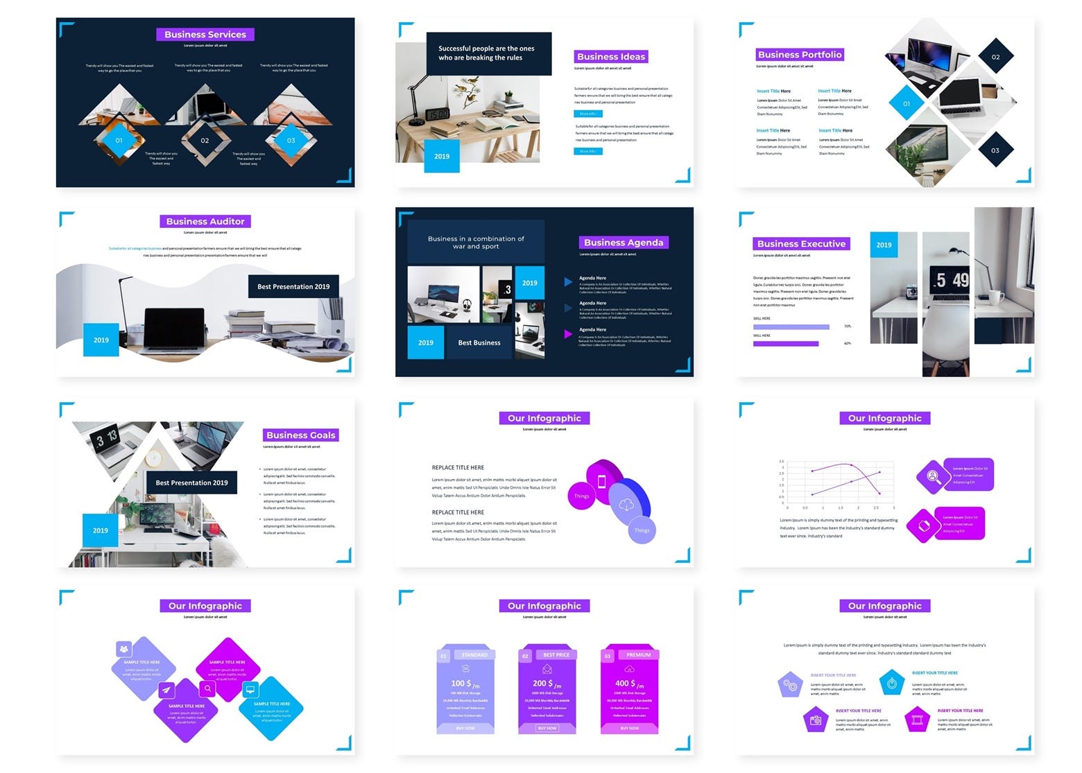 众创空间商业计划书PPT幻灯片模板 Working – Powerpoint Template插图(2)