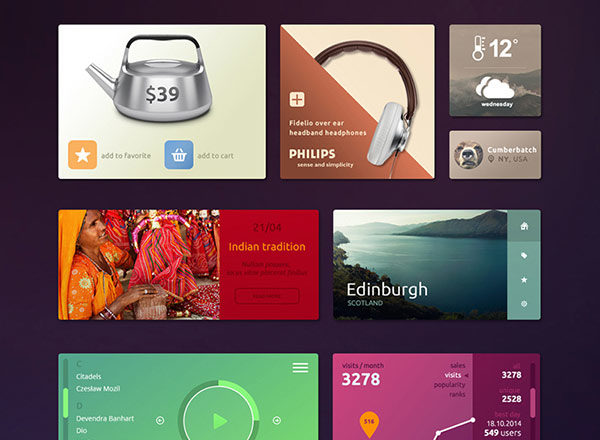 色彩缤纷的实用UI组件库 UI Kit Co
