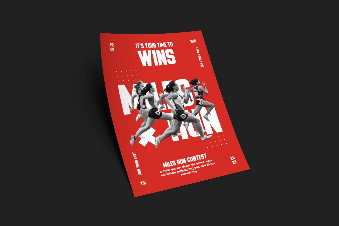 跑步运动海报PSD素材16图库精选模板 Aegeus Poster Design插图(1)