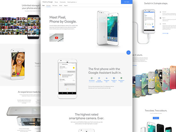Google Pixel 着陆页16图库网精选s