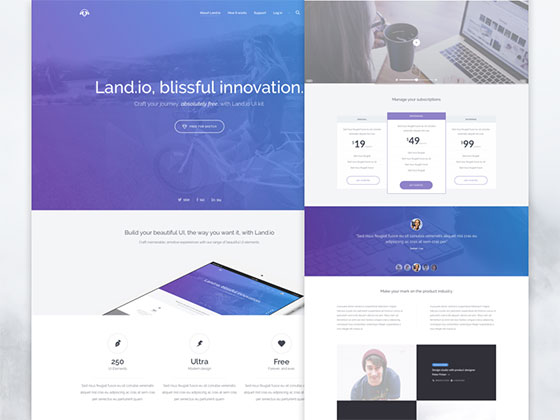 Landio Landing Page16图库网精选s