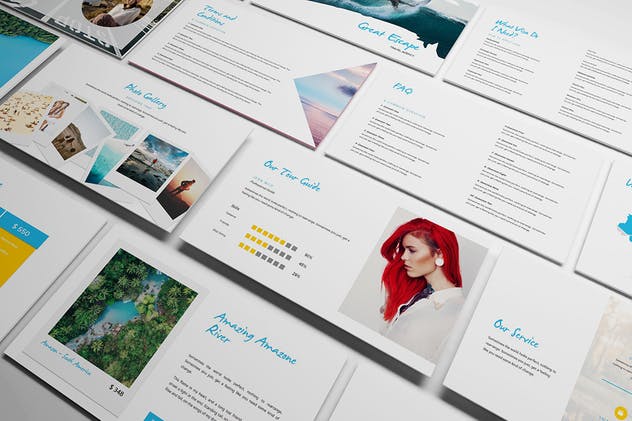 旅行社旅游代理服务PPT幻灯片模板 Travel Agency Powerpoint Template插图(6)
