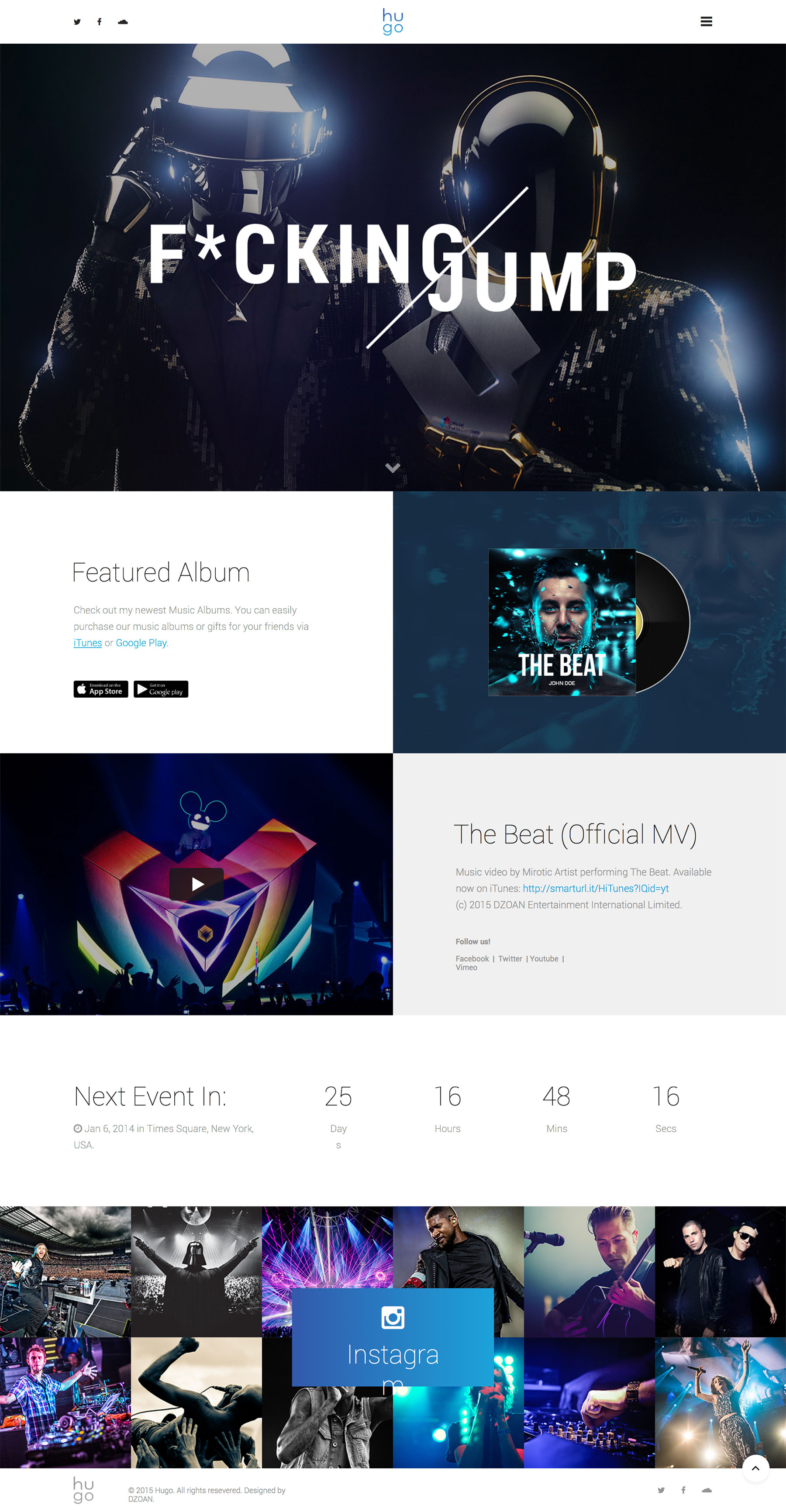 Hugo Landing Page