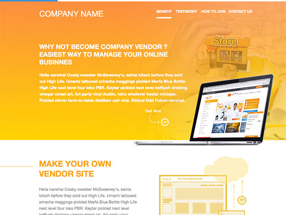Single Landing Page Template16图