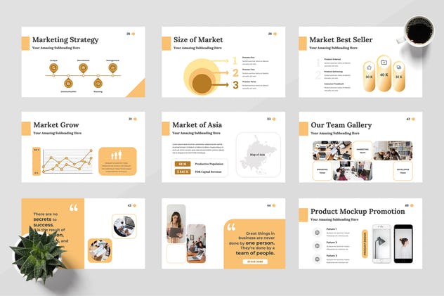 初创项目路演PPT幻灯片演示模板 Ventura – Startup Powerpoint Presentation插图(4)