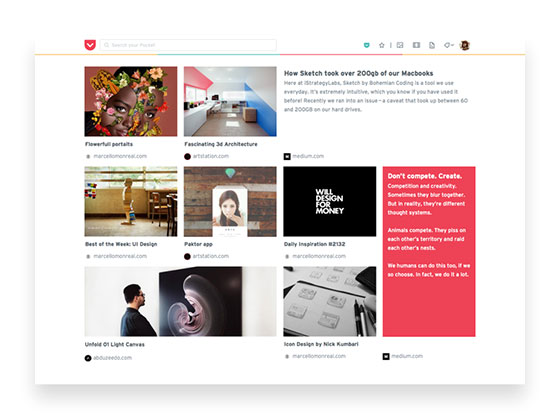 Pocket Web UI16图库网精选sketch
