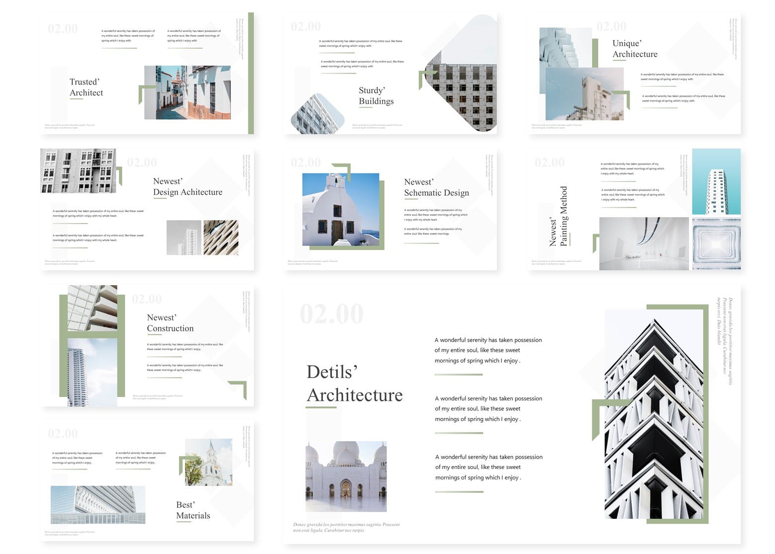 建筑设计公司PPT幻灯片设计模板 Architecta | Powerpoint Template插图(2)