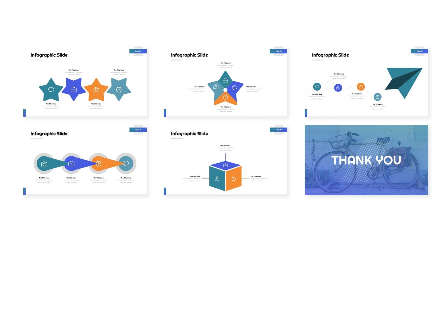 创意信息图表主题风格16图库精选PPT模板 Elvra – Powerpoint Template插图(3)