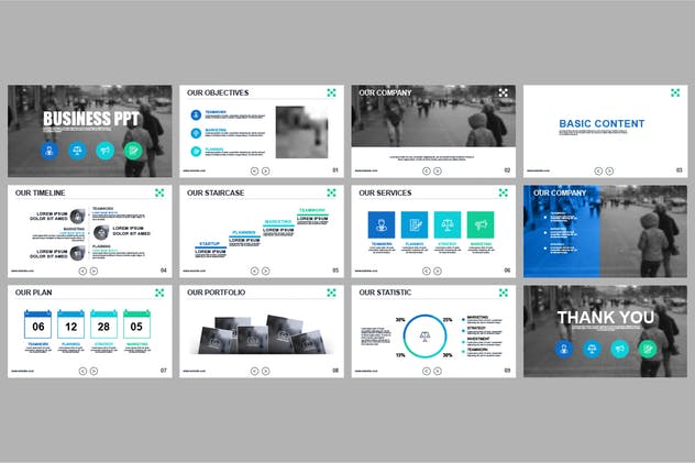 企业市场营销报告PPT演示模板素材 Powerpoint Templates插图(6)